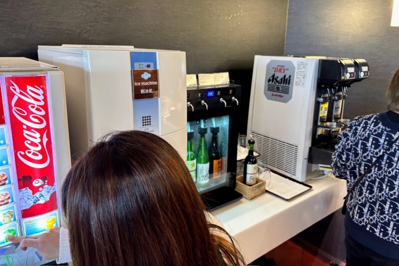 成田国際空港第1ターミナルのプライオリティパスラウンジ「I.A.S.S Superior Lounge -NOA-」のドリンクメニュー