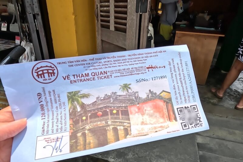 ホイアン旅行記1日目、観光チケットを買ったところ