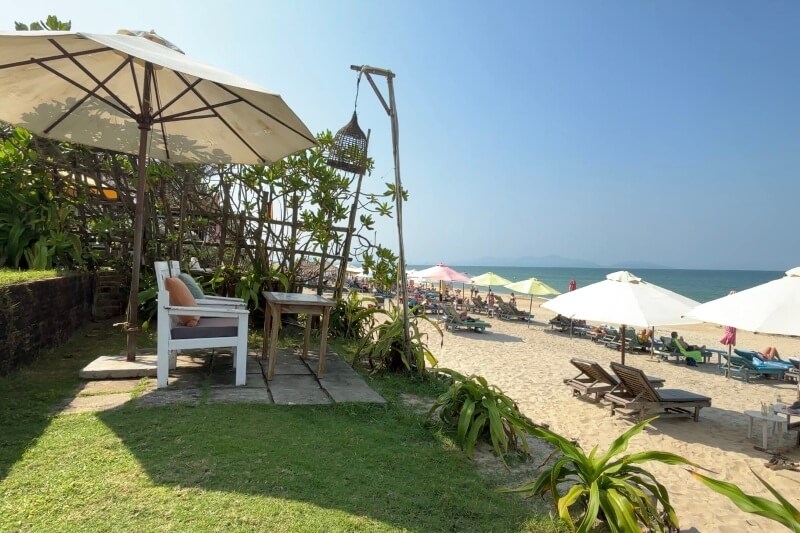 ホイアン旅行記2日目に行ったSeascape Restaurantの席