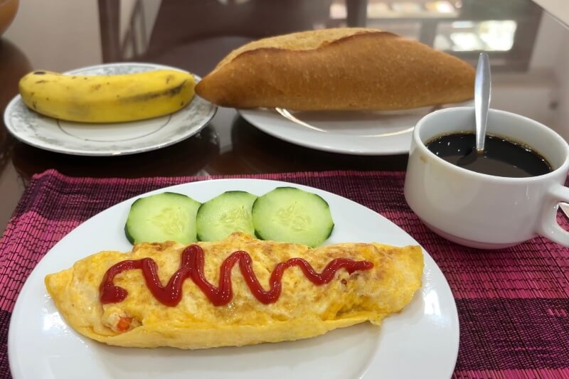 ベトナム・ホイアンにあるフェニックスホームステイの朝食の口コミ