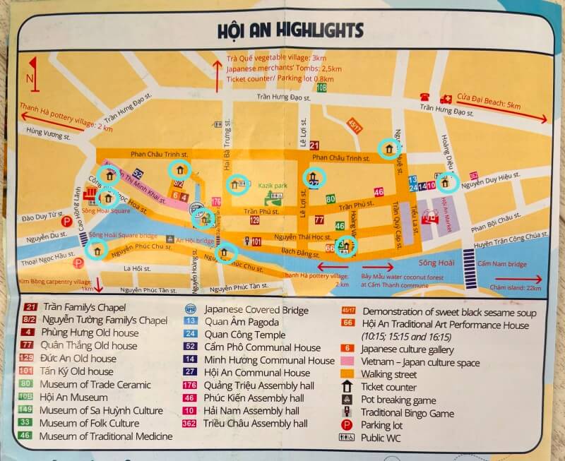 ホイアン旧市街の観光チケットを買える場所