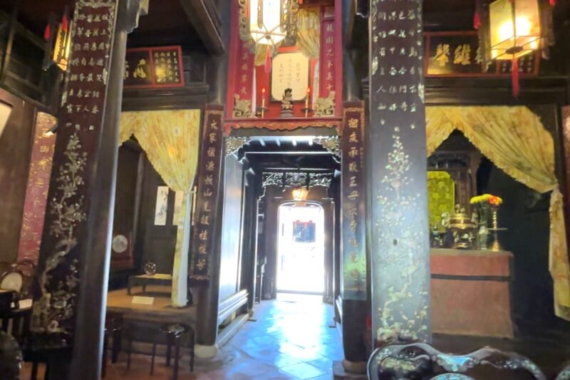 ホイアン旧市街の観光チケットで見学したタンキーの家の中