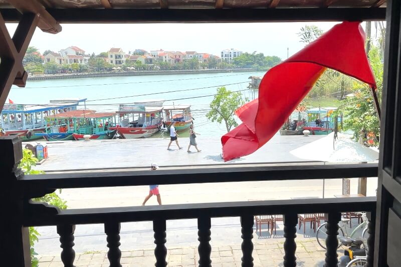 ホイアン旧市街で観光したホイアン民族文化博物館2階からの眺め