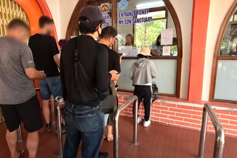 ミーソン遺跡のチケット売り場