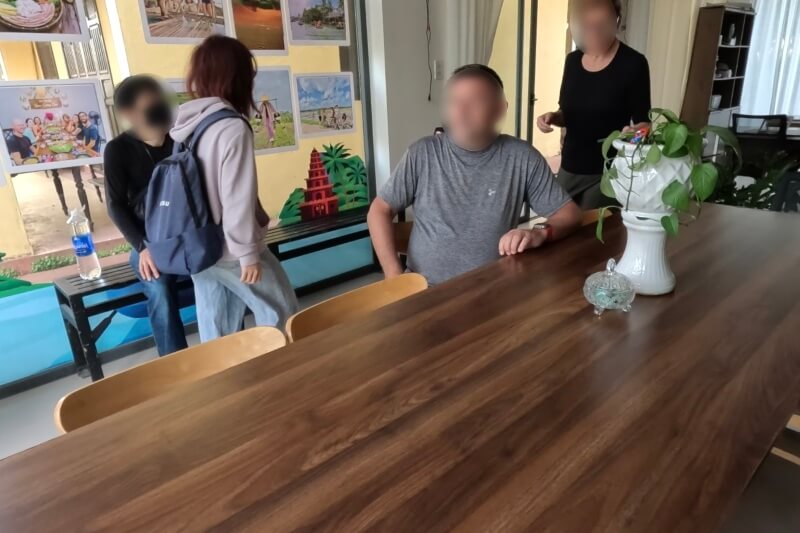 ミーソン遺跡へシャトルバスで行くときの集合場所