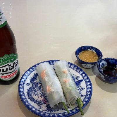 フエ旅行記4日目に食べた生春巻き