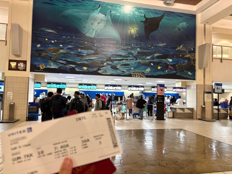 ユナイテッド航空「グアム→チューク」の新しいチケット