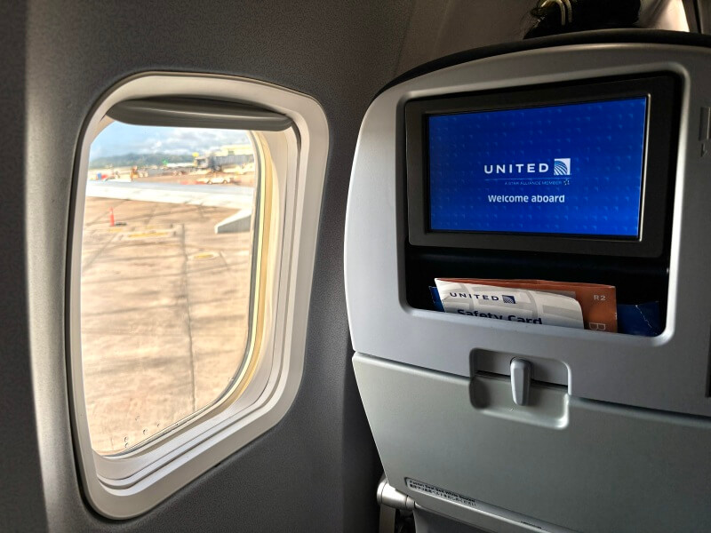 ユナイテッド航空「グアム→チューク」の新しいチケットの席